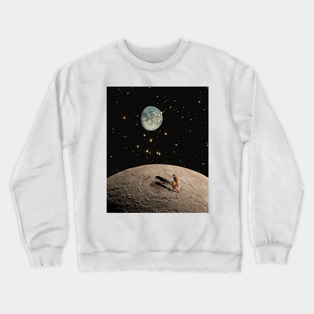 Walking by your side Crewneck Sweatshirt by CollageSoul